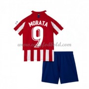 Atletico Madrid Fodboldsæt Børn 2019-20 Alvaro Morata 9 Udebanetrøje..